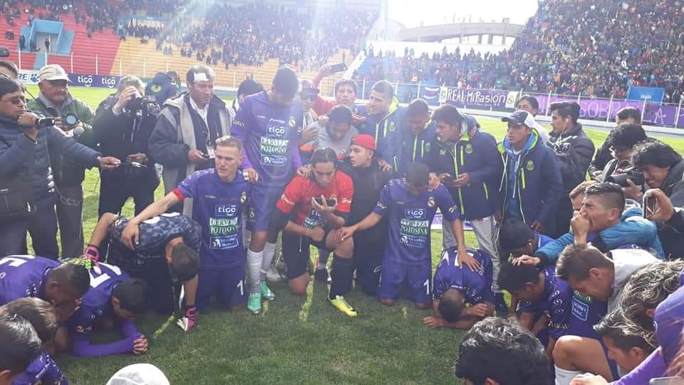 Real Potosi ganó y se safa del descenso directo e indirecto